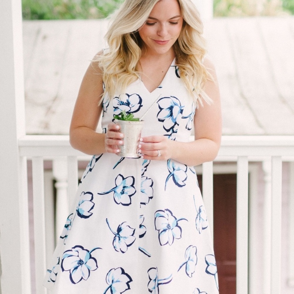 NWT Draper James Summer Floral Love Circle Dress
